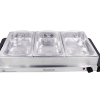 Open Box – Frigidaire 3-Tier Buffet Server / Food Warmer with Warming Tray (7.4L Capacity)