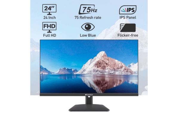 Sansui Es-24X5A Monitor 24 Inch Ips Fhd 1080P 75Hz Hdr10 Computer Monitor 2 Sansui es-24x5a monitor 24 inch ips fhd 1080p 75hz hdr10 computer monitor - image 2
