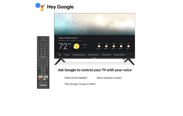 Open Box – Caixun EC43S1UA 43" 4K UHD HDR Smart Android TV - Image 3