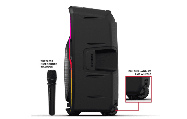 Open Box – ION Bluetooth Party Speaker with Wireless Microphone & Dynamic Lights - Image 5
