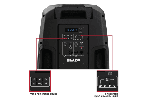 Open Box – ION Bluetooth Party Speaker with Wireless Microphone & Dynamic Lights - Image 6