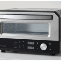Culinary Chef CCPP1205 High Temperature Indoor Pizza Oven with Digital Screen, Stainless Steel
